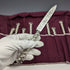 British Antique Solid Silver Handle Cutlery 6 Pair Set MARTIN HALL